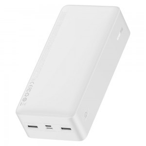Baseus Bipow Powerbank 30000mAh 2xUSB / 1xUSB Type-C / Micro USB 15W fehér (PPDML-K02)