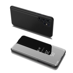 Samsung Galaxy S22+ Plus Clear View fliptok fekete