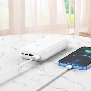 Borofone Cube BJ16A Powerbank 20000mAh 2xUSB fehér