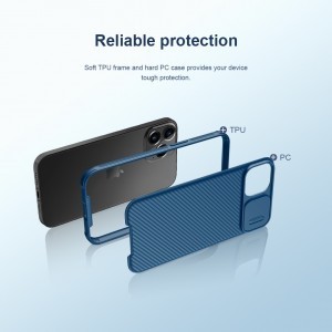 iPhone 13 Nillkin CamShield Pro Magnetic tok kék