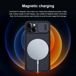 iPhone 13 Nillkin CamShield Pro Magnetic tok kék