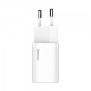 Baseus Super Si 1C gyors töltő fali adapter USB Type C 25W fehér