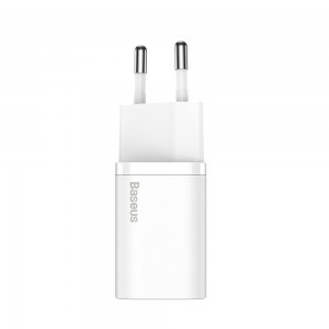 Baseus Super Si 1C gyors töltő fali adapter USB Type C 25W fehér