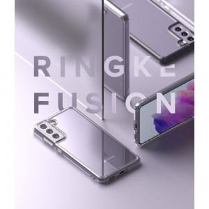 Samsung Galaxy S21 FE Ringke Fusion PC és TPU tok füstfekete