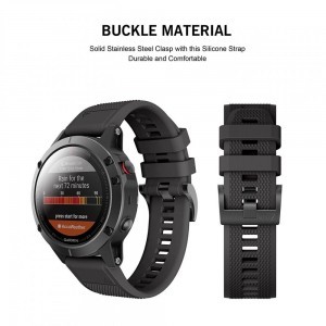 Garmin Fenix 3/5X/3HR/5X PLUS/6X/6X PRO/7X Tech-Protect Smooth óraszíj fekete