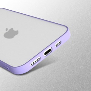 iPhone 12 Mini Milky Szilikon flexibilis tok lila