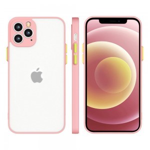 iPhone 12 Milky Szilikon flexibilis tok rózsaszín