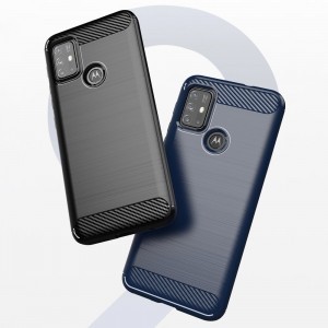 Motorola Moto G30 / Moto G10 Carbon szénszál mintájú TPU tok fekete