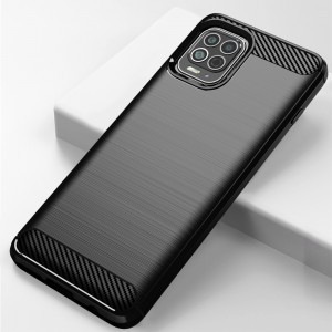 Motorola Moto G100 / Edge S Carbon szénszál mintájú TPU tok fekete
