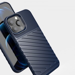 iPhone 13 Pro Max Thunder fokozott védelmet biztosító flexibilis TPU tok kék