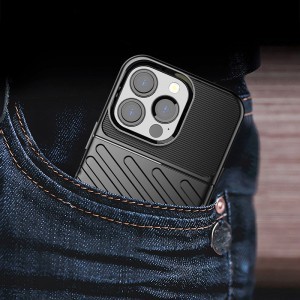 iPhone 13 Pro Thunder fokozott védelmet biztosító flexibilis TPU tok zöld