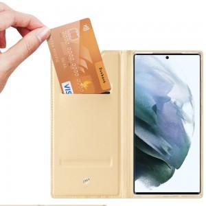 Samsung Galaxy S22 Ultra Dux Ducis Skinpro fliptok arany