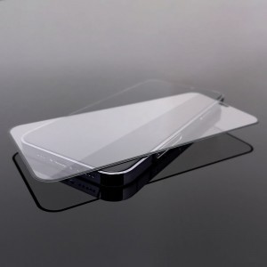 iPhone 14 Pro/15 2db Wozinsky Super Durable Full Glue kijelzővédő üvegfólia kerettel fekete