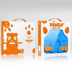 Apple iPad Mini 6 2021 Dux Ducis Panda Szilikon tok gyerekeknek kék