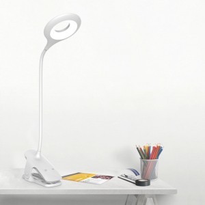 Vezeték nélküli asztali csíptethetős LED lámpa fehér