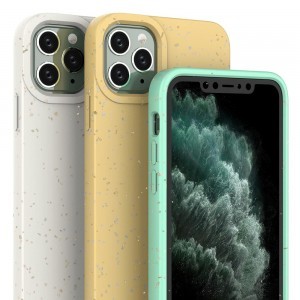 iPhone 11 Pro Szilikon eco shell citromsárga