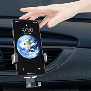 Univerzális Gravity autós telefontartó szellőzőre ezüst YC08