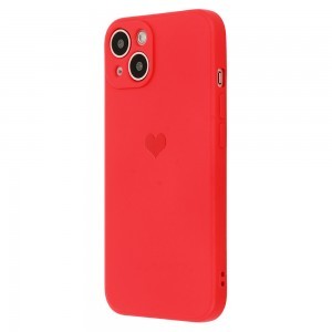 iPhone 11 Vennus szilikon tok szív mintával piros