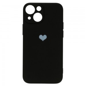 iPhone 13 Mini Vennus szilikon tok szív mintával fekete