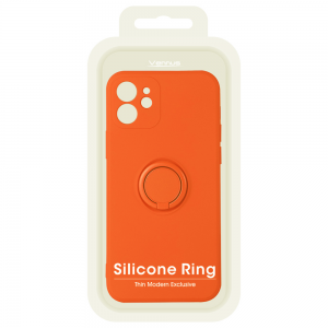 iPhone 13 Mini Vennus Silicone Ring tok narancssárga