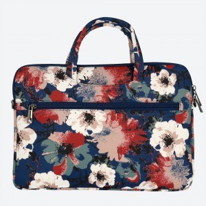 Wonder Briefcase laptop táska 17'' kék virágmintás