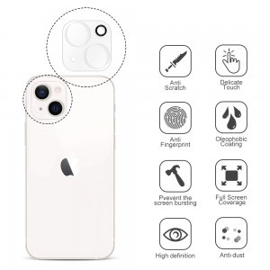 iPhone 13 Pro / 13 Pro Max 10db-os szett 3D kameralencse védő üvegfólia