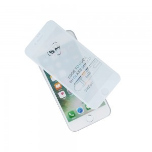iPhone 7 Plus/8 Plus Kijelzővédő 5D üvegfólia fehér
