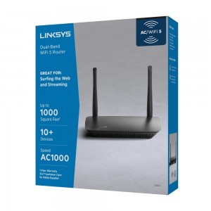 Linksys Wi-fi Router Dual-Band AC1000 (Wi-Fi 5/802.11ac) (E5350-EU)