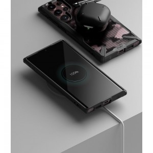 Samsung Galaxy S22 Ultra Ringke Fusion X tok terepmintás fekete