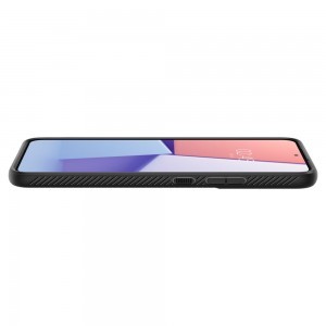 Samsung Galaxy S22 Plus Spigen Liquid Air flexibilis TPU gél tok matt fekete
