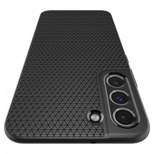 Samsung Galaxy S22 Plus Spigen Liquid Air flexibilis TPU gél tok matt fekete