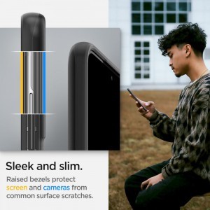 Samsung Galaxy S22 Spigen Thin Fit ultravékony tok fekete (ACS03983)
