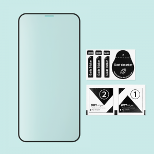 Samsung Galaxy S21 Plus kijelzővédő üvegfólia 9H 5D HD 0.33mm fekete kerettel Alphajack