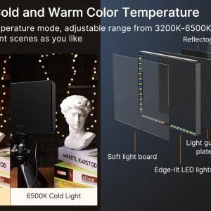 ULANZI VIJIM VL108C USB-s LED lámpa, videólámpa 3200-6500K (2474)-6
