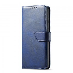 Samsung S22+ Plus Elegant mágneses bőr fliptok kék