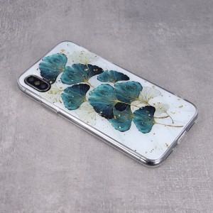 iPhone 14 Plus Gold Glam tok Leaves