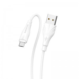 Borofone BX18 Optimal USB - Micro USB kábel 2m fehér