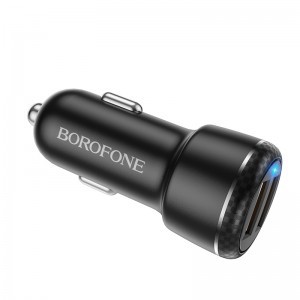 Borofone BZ17 Univerzális autós töltő 2x USB - QC 3.0 18W 3A fekete