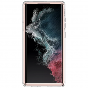 Samsung Galaxy S22 Ultra márvány mintás 360 fokos védelmet biztosító TPU tok, rózsaszín Alphajack