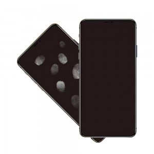 iPhone 14 Pro Max/15 Plus 6D Kijelzővédő 9H Üvegfólia fekete