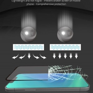 iPhone 11 Bestsuit Flexibilis 5D Hybrid 9H kijelzővédő üvególia fekete