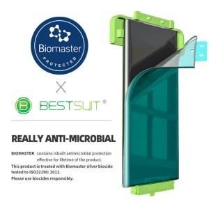Samsung S22+ Plus Bestsuit Biomaster Flexibilis 5D Hybrid 9H kijelzővédő üvególia fekete