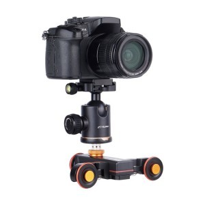 YELANGU L4X motoros dolly kocsi kamerához, mobiltelefonhoz távirányítóval, slider kompatibilis (DCA1715)-10