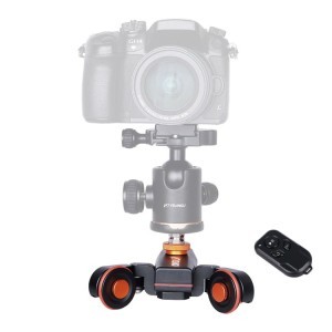 YELANGU L4X motoros dolly kocsi kamerához, mobiltelefonhoz távirányítóval, slider kompatibilis (DCA1715)-1