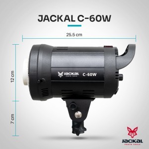 Jackal 2xC-60W COB LED videólámpa szett-6