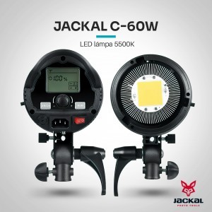 Jackal 2xC-60W COB LED videólámpa szett-5