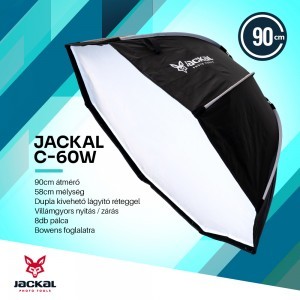 Jackal 2xC-60W COB LED videólámpa szett-2