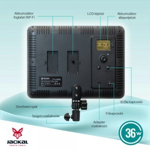 Jackal 1xTPL-LED600 LED videólámpa szett-5