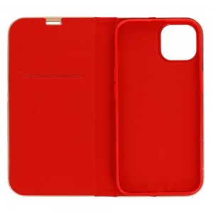iPhone 12 Book fliptok kerettel piros