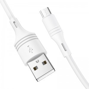 Borofone BX43 Cooljoy USB - micro USB 2.4A kábel 1m fehér